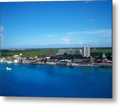 Cozumel Metal Print featuring the photograph Cozumel Mexico by the Sea by Nancy Graham