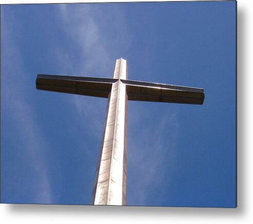 Cross Metal Print featuring the photograph Cross at St. Augustine by Kenneth Albin