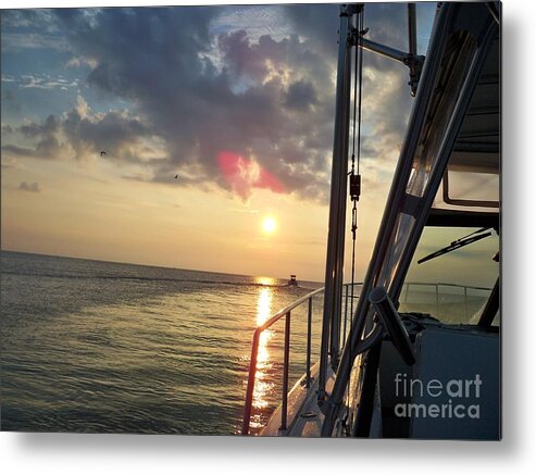 Boat Metal Print featuring the photograph Cruise The Waters by Art By G-Sheff