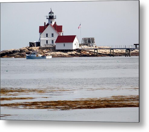 Cuckholds Light Metal Print featuring the photograph Cuckholds Light by Catherine Gagne