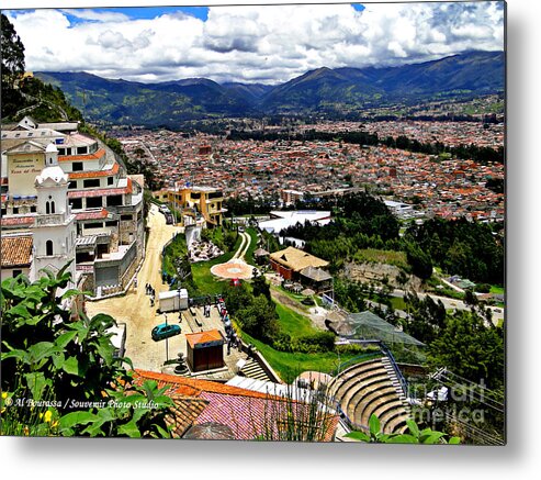 Turi Metal Print featuring the photograph Cuenca and Turi Ecuador by Al Bourassa