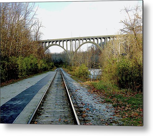 Nature Metal Print featuring the photograph Cuyahoga Line by Linda Carruth