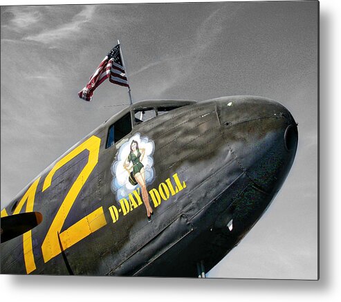 Aircraft Metal Print featuring the photograph D Day doll by Douglas Craig