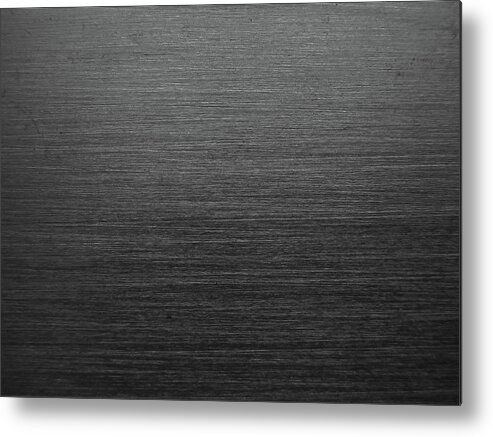 Dark Brushed Metal Texture Steel Black Photo Scratch Wallpaper Metal Print  by TextureX - Fine Art America