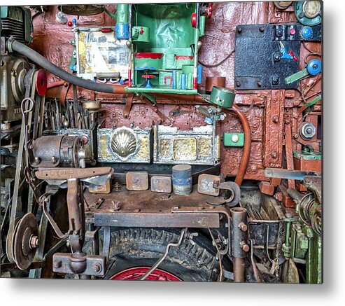 Australia Metal Print featuring the photograph David Brown Tractor Side View by Steven Ralser