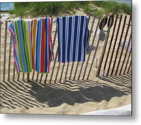 Colors Metal Print featuring the photograph Day at the beach by John Scates