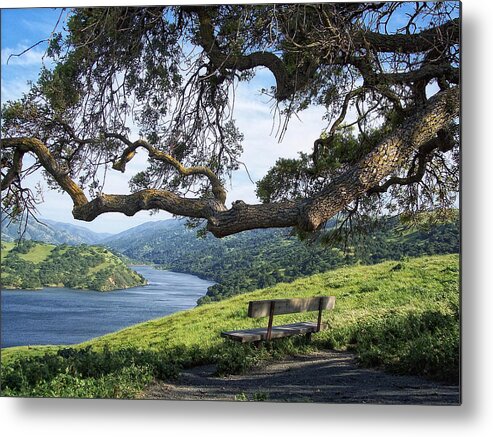 California Metal Print featuring the photograph Del Valle Reservoir by Donna Blackhall