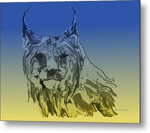 Lynx Metal Print featuring the digital art Montana Lynx 2 by Kae Cheatham