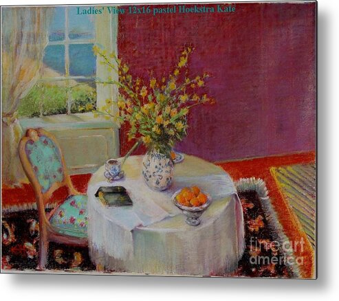 Interior Metal Print featuring the painting Dorothy s View  copyrighted by Kathleen Hoekstra