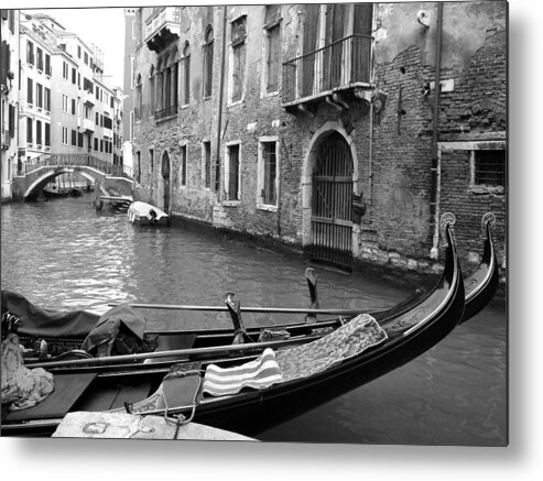 Venice Metal Print featuring the photograph Double Parked by Donna Corless