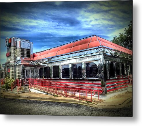 Diner Metal Print featuring the photograph Double T Diner by Chris Montcalmo