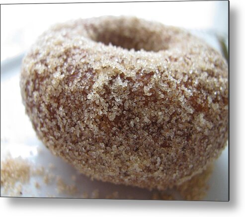 Food Metal Print featuring the photograph Doughnut Love by Lindie Racz
