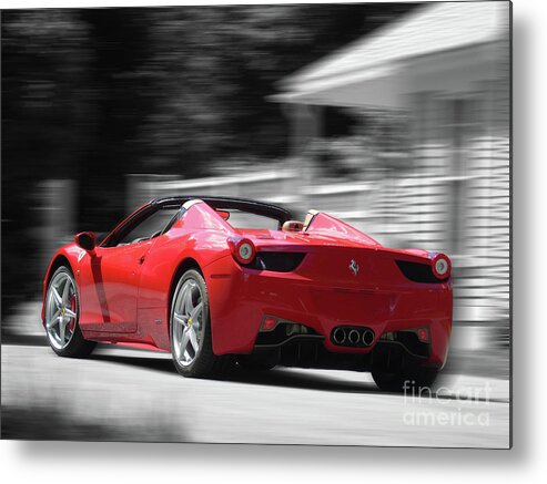 In Motion Metal Print featuring the photograph Dream Car by Susan Lafleur