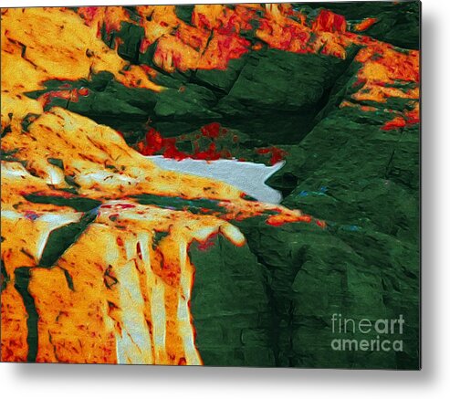 Abstract Metal Print featuring the photograph Dream Colors by Marcia Lee Jones