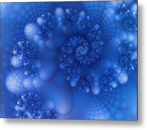 Fractal Metal Print featuring the digital art Dream Vision by Jutta Maria Pusl