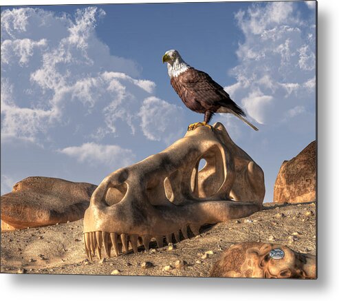 Eagle Rex Metal Print featuring the digital art Eagle Rex by Daniel Eskridge