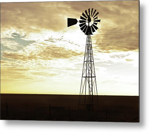 Agriculture Metal Print featuring the photograph Early Morning Stalwart by Scott Cordell