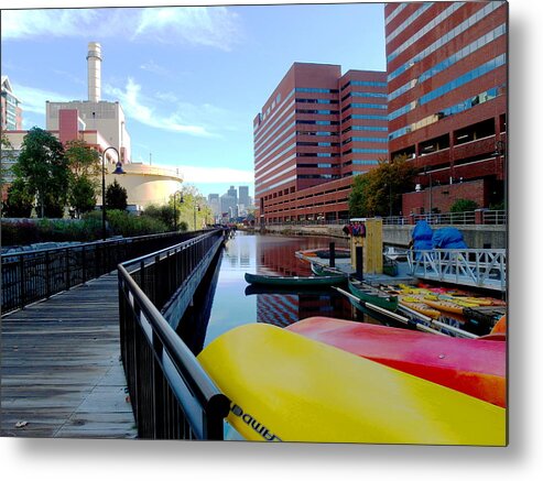 Canal Metal Print featuring the photograph East Cambridge by Christopher Brown