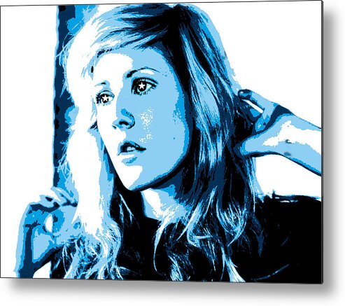 Ellie Goulding Metal Print featuring the digital art Ellie Goulding Starry Eyed by Brad Scott