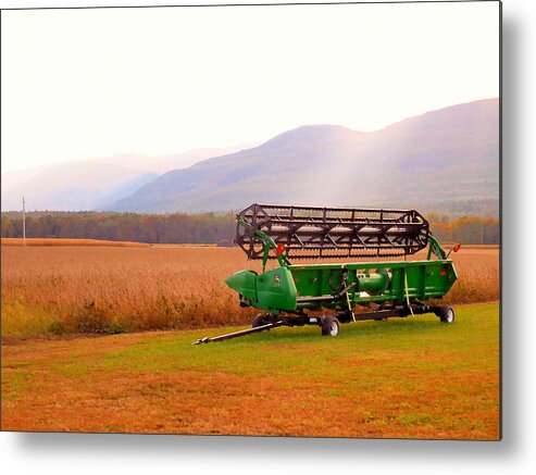 Equipment For Agriculture Metal Print featuring the digital art Equipment for agriculture 2 by Jeelan Clark