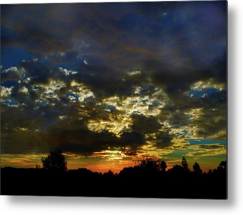 Sunset Metal Print featuring the photograph Evening Glow by Mark Blauhoefer