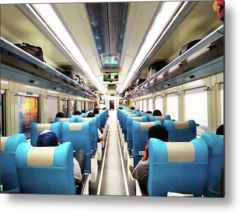 Wanderlust Metal Print featuring the photograph Perspective Inside A Train by Kelly Santana