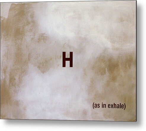 Abstract Metal Print featuring the painting Exhale by Andrew Crane