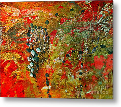 Abstract Decorative Art Metal Print featuring the painting Extravagance by Nancy Kane Chapman