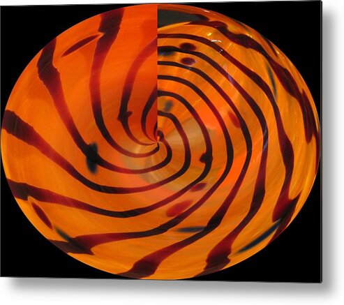 Curves Metal Print featuring the photograph Eye of the Tiger by Carolyn Jacob