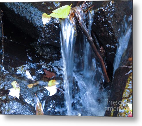 Water Metal Print featuring the photograph Fall 1 by Mim White