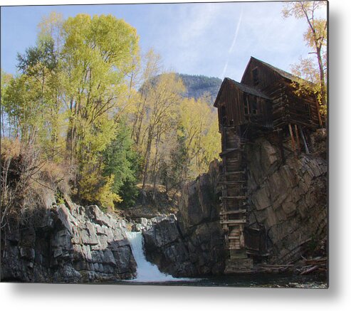 Crystal Mill Metal Print featuring the photograph Fall at Crystal Mill by Bill Hyde