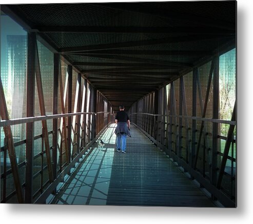 Bridge Metal Print featuring the photograph Fantasy Bridge by Deborah Kunesh