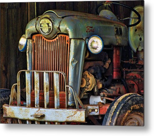Tractor Metal Print featuring the photograph Farm Tractor Two by Ann Bridges
