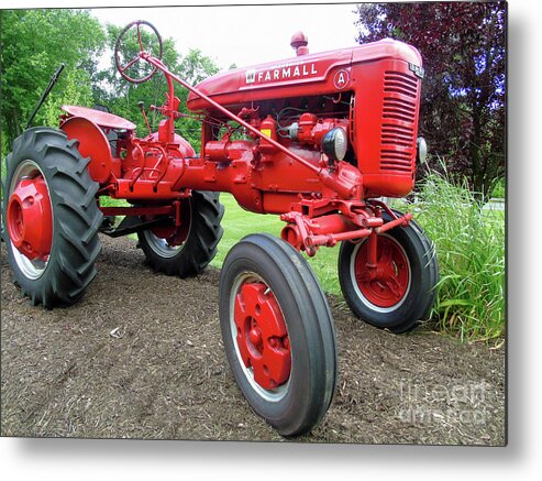 Rural Landscape Metal Print featuring the photograph Farmall by Susan Lafleur