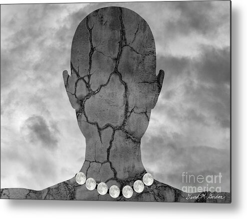 Moon Metal Print featuring the photograph Moon Necklace by David Gordon
