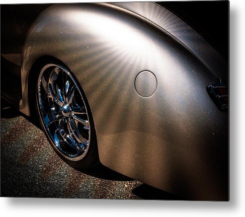 Auto Metal Print featuring the photograph Fender in Sunlight by Dean Ginther