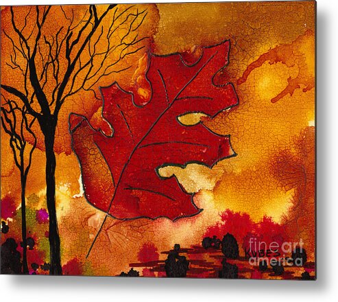 Fire Metal Print featuring the painting Firestorm by Susan Kubes