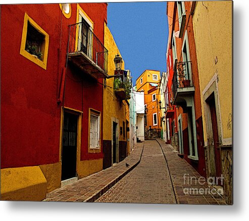 Darian Day Metal Print featuring the photograph Francesca's Street by Mexicolors Art Photography