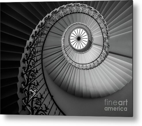 Fascinating Metal Print featuring the photograph French Spiral Staircase 1 by Lexa Harpell