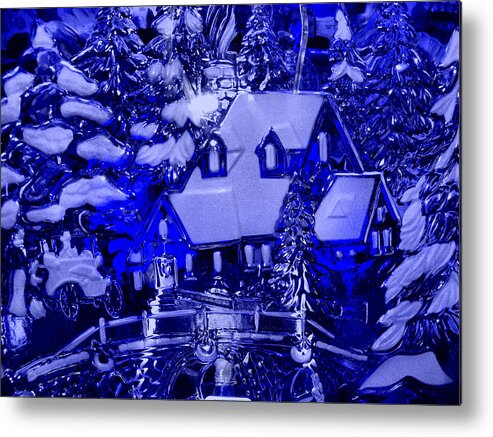 Glass Metal Print featuring the photograph Frosty Plate by Scott Hovind