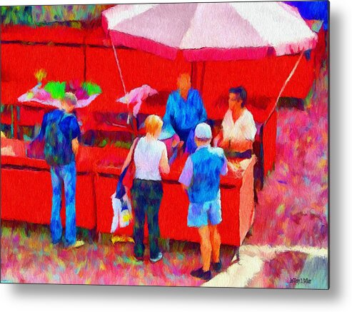 Fruit Metal Print featuring the painting Fruit of the Vendor by Jeffrey Kolker