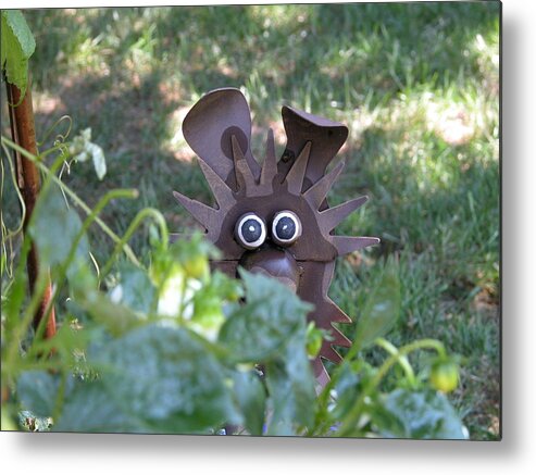 Nature Metal Print featuring the photograph Garden Peek-A-Boo by William Thomas