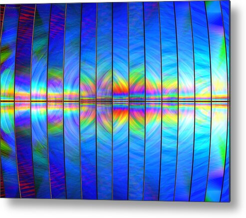 Abstract Metal Print featuring the digital art Genesis by Andreas Thust