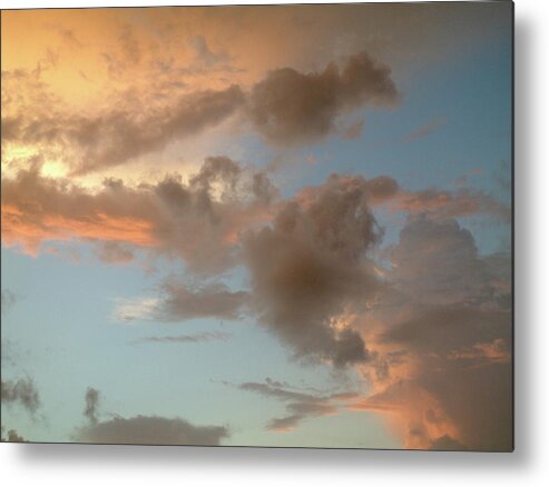 Cloud Metal Print featuring the photograph Gentle Clouds Gentle Light by David Bader