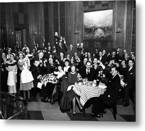History Metal Print featuring the photograph German-americans Celebrate The End by Everett