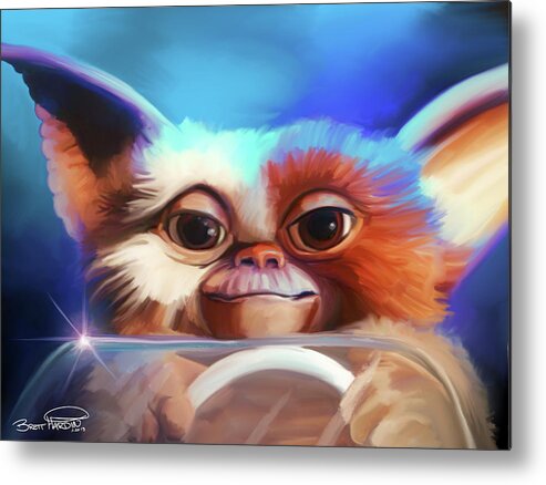 Gizmo Metal Print featuring the painting Gizmo by Brett Hardin