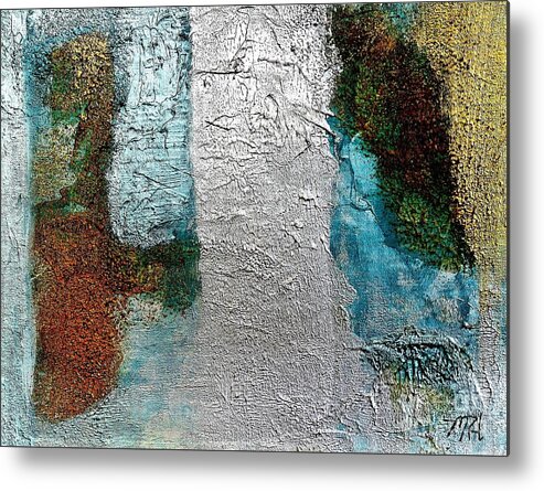 Painting Metal Print featuring the painting Glamorized Abstract by Marsha Heiken