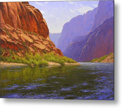 Cody Delong Metal Print featuring the painting Glen Canyon Morning by Cody DeLong