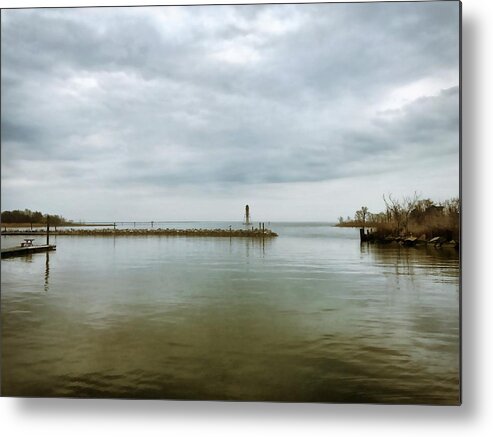 Gloomy Metal Print featuring the photograph Gloom on the Bay by Chris Montcalmo