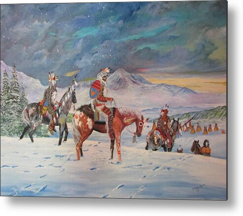  Metal Print featuring the painting Going Home by Dave Farrow